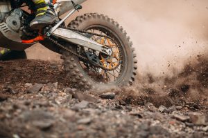 motorcycle and dirt
